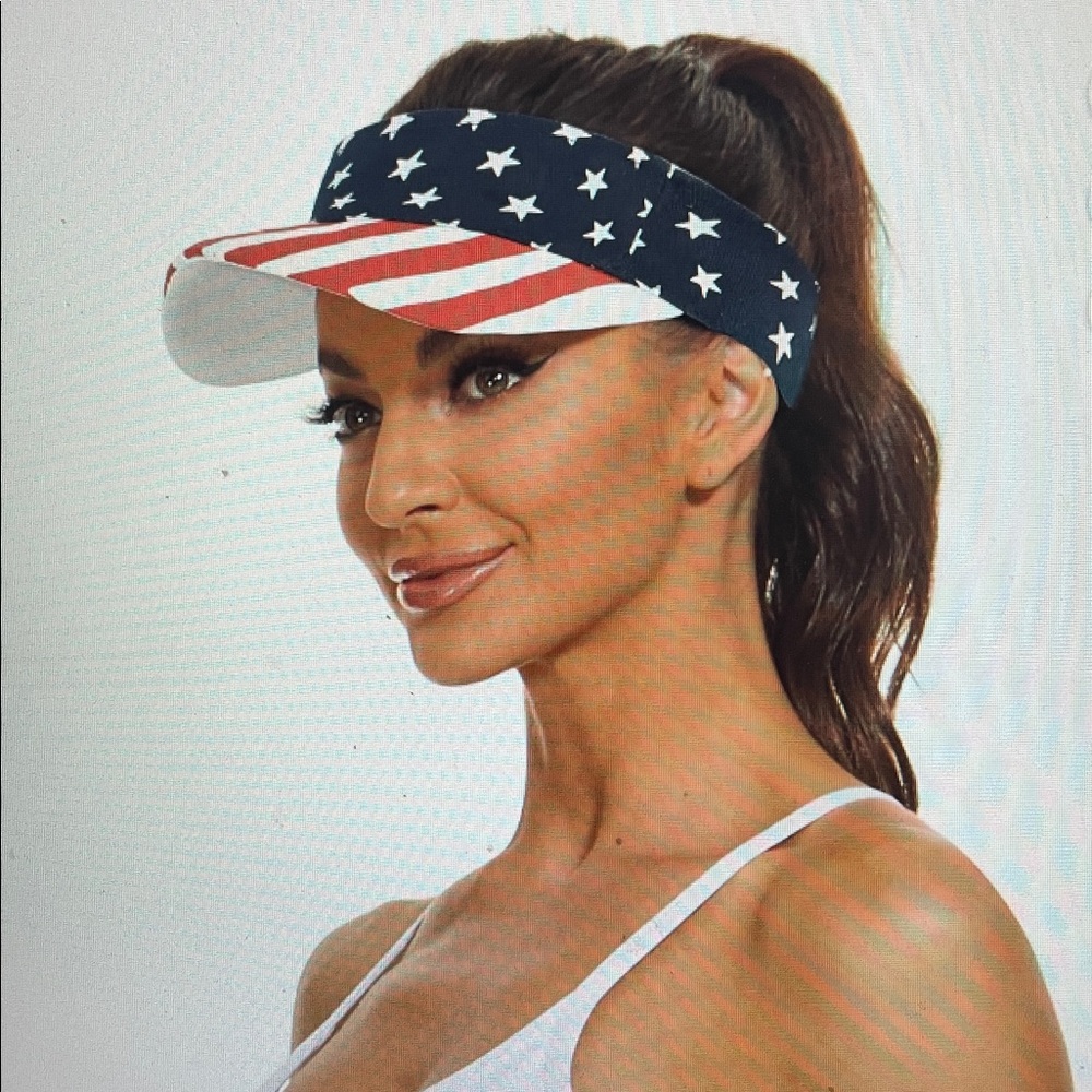 Patriotic Stars and Stripes Visor